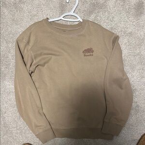 Roots Brown Crewneck Sweater Classic Design